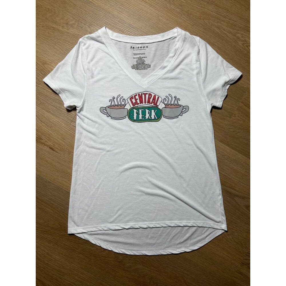 Friends Tv Show Size Small White Central Park Short Sleeve Causal T Shirt